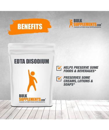 BulkSupplements EDTA Disodium Powder - 500g - Kidney & Liver Support - Buy Online on GoSupps.com