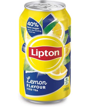 Lipton Lemon Iced Tea 340 ml Cans 12 Pack - Buy Online on GoSupps.com