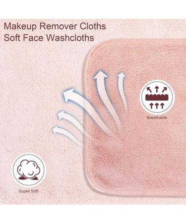 Phogary Microfiber Make-Up Towels - 6 Pack Washable Facial Cleaning Cloths (30x30cm Brown) for Gentle Makeup Removal - Buy Online on GoSupps.com