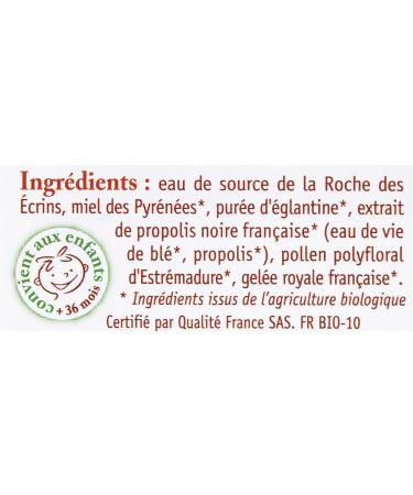 Ballot-Flurin - 4 Forces de la Ruche Bio Energized Preparation - Vitality Tonus Immunity - Honey Pollen Propolis & Royal French Jelly - Certified organic - Box of 10 ampoules - Buy Online on GoSupps.com