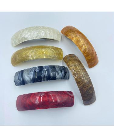 WTPIN 6-Piece Retro Large Hair Clips for Women | Automatic Acrylic Clips for Fine & Medium Thick Hair - Shop Now! - Buy Online on GoSupps.com