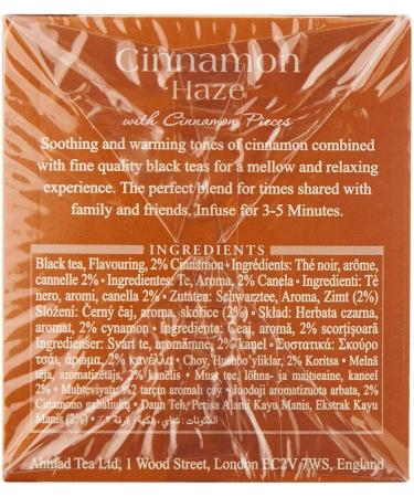 Ahmad Tea Cinnamon Haze Black Tea - 20 Teabags, 20 Count Pack - Premium Cinnamon Flavor - Buy Online on GoSupps.com
