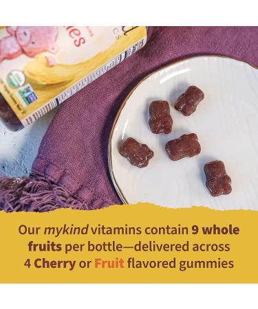 Garden of Life MyKind Organics Kids Multi - Organic Cherry Flavor Vegan Gummy Bears (120 Count) - Buy Online on GoSupps.com