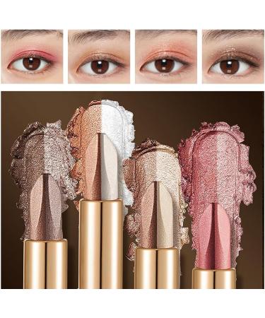 DFEPPJHG Two-tone Luxury Lazy Eyeshadow Stick Glitter Gradient Eyeshadow Stick Two-tone Three-touch Lightweight Luxury Lazy Eyeshadow Stick - Buy Online on GoSupps.com