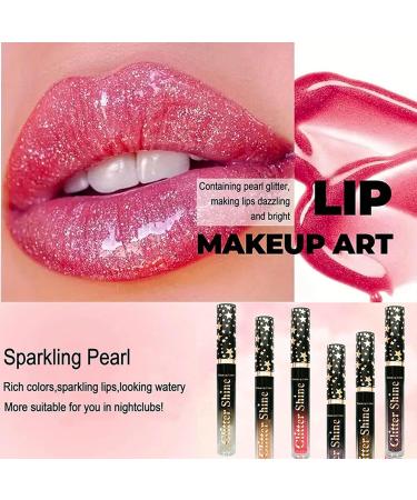 Lip Gloss - Liquid Lipstick | Glitter Lip Balm 6 Colors 2.5ml | High Shine Liquid Lipstick Beauty Makeup Set for Working Women Girls House Vacation - Buy Online on GoSupps.com