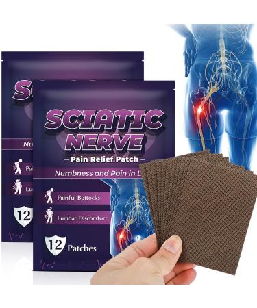 ZJchao Sciatic Nerve Pain Relief Patch - 60 Pcs Herbal Traditional Medicine for Muscle Release - Buy Online on GoSupps.com