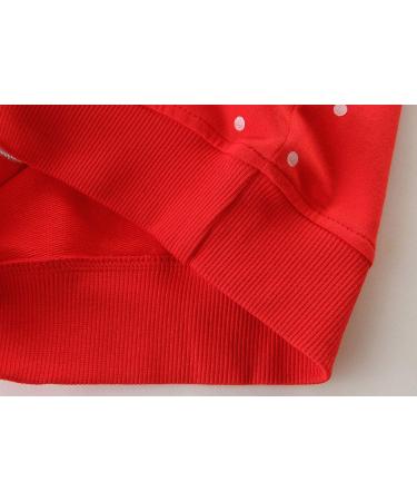 Girls Cotton Sweatshirt for Kids - Red, Long Sleeve Jumper, Age 4-5 Years - Buy Online on GoSupps.com