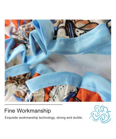 WishLotus Printed Double-Layer Waterproof Shower Cap 4-Pack for Long Hair Women - Reusable Satin Bonnet Sleep Cap - Buy Online on GoSupps.com