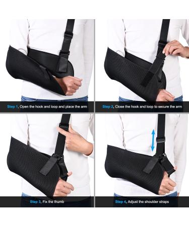 Healifty Adjustable Arm Sling for Shoulder Support | Crossbreaks Dislocations Sprains & Cuffs Relief - Ideal for International Shipping - Buy Online on GoSupps.com