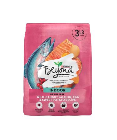Purina Beyond Natural Grain Free Dry Cat Food Simply Indoor Salmon, Egg and Sweet Potato Recipe - 3 lb. Bag