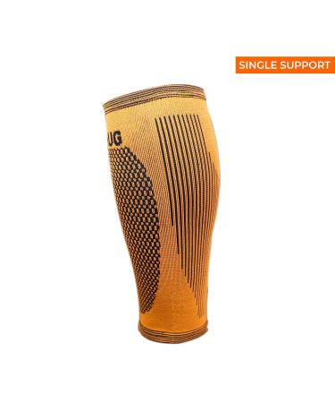 Bearhug Calf Compression Sleeve for Men and Women - Shin Splints Support for Torn Muscle and Leg Cramps - Bamboo Calf Support for Sports Running Gym M (13.0 - 15.0" Calf) Single - Buy Online on GoSupps.com