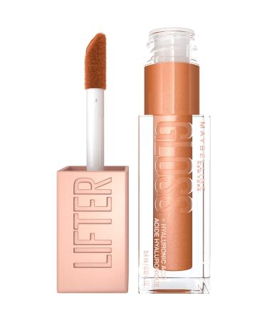 Maybelline Lifter Gloss  Hydrating Lip Gloss with Hyaluronic Acid  High Shine for Plumper Looking Lips  Gold  Warm Neutral  0.18 Ounce - Buy Online on GoSupps.com