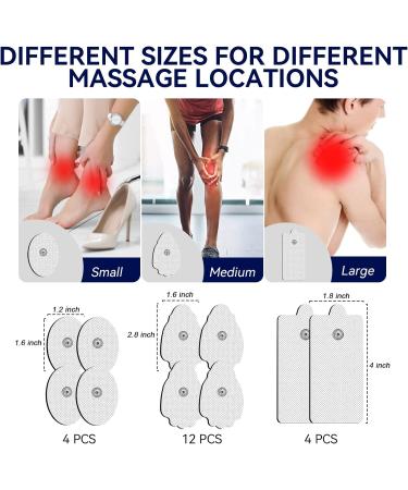 20 Pack Stronger Self-Adhesive TENS Pads for MEDVICE NURSAL Belifu Units - Latex-Free Electrode Patches for Long-lasting Use - Buy Online on GoSupps.com