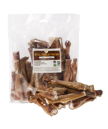 pizzle Bulls Bully Stick END PIECES Dog Treat Chew 200gm