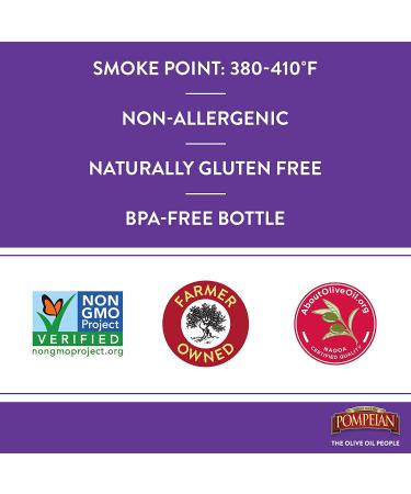 Pompeian Robust Extra Virgin Olive Oil 101 Fl Oz - First Cold Pressed, Full-Bodied Flavor - Ideal for Salad Dressings & Marinades - Buy Online on GoSupps.com