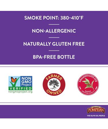 Pompeian Smooth Extra Virgin Olive Oil - 32 Fl Oz. - Buy Online on GoSupps.com