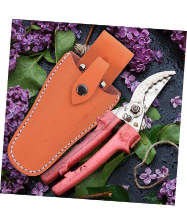 Minkissy 6 pc Garden Shear Belt Pocket Holster - Leather Tool Holder for Garden Clips - Durable Cowhide Belt Pouch - Buy Online on GoSupps.com
