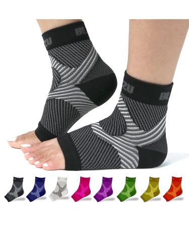 Blitzu ankle bandage foot compression cuff open toe area compression socks for women planters fasculated bandage compression socket night rail for plantar fasciitis women Achilles tendon inflammation sleeves for men - Buy Online on GoSupps.com