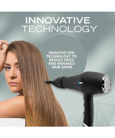 Corioliss Professional Ionic FLOW Power hairdryer Black Chrome 2200 W 3 temperature settings and 2 speed settings - Buy Online on GoSupps.com