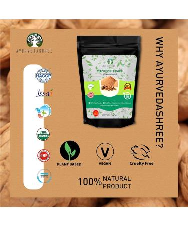 Walnut Shell Powder 100 Gm - Natural Exfoliating Scrub | No Silica & Artificial Additives | Ideal for Homemade Face Masks - Buy Online on GoSupps.com