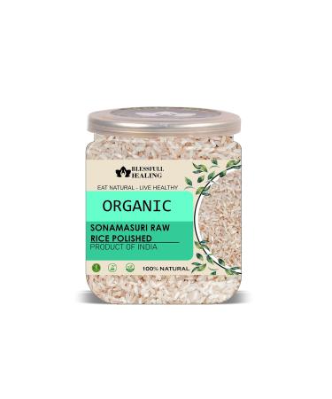 Blessfull Healing Organice SONAMASURI RAW Rice Polished 1 lb (453 Gram)