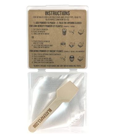 Blate Papes Edible Film Pouches 120 Count - Gel Film Bags for Herbs & Supplements - Buy Online on GoSupps.com