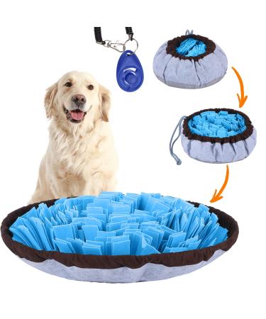 Friendly Barkz Adjustable Snuffle Mat for Dogs with Suction Cup, Dog Enrichment Toys with Pet Training Clicker to Encourage Dogs Foraging Skills and Slow Eating, Stress Relief Dog Puzzle Toys - Buy Online on GoSupps.com