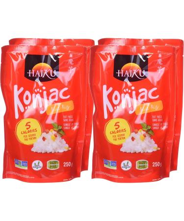 Konjac Rice Haiku Vegan Healthy Alternative Low Calorie Gluten Free High Fiber 250 g (Pack of 6) - Buy Online on GoSupps.com