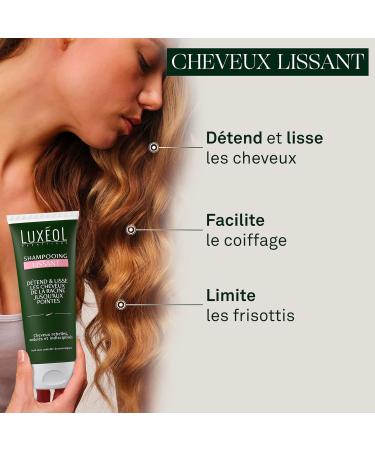 LUX OL - Smoothing Shampoo - Relaxes & Smoothes Hair - Makes Styling Easier - Care for Unruly Wavy & Unruly Hair - 87% Natural Ingredients - Made in France - 200ml - Buy Online on GoSupps.com