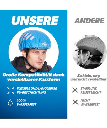BTR Bicycle Helmet Rain Cover | Waterproof Helmet Covers (Yellow & Blue) | Set of 2 for Ultimate Protection - Buy Online on GoSupps.com