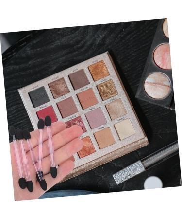 OHPHCALL 100pcs Eye Shadow Stick Makeup Eyeshadow Cosmetic Eyeshadow Applier Rubber Cotton Black - Buy Online on GoSupps.com