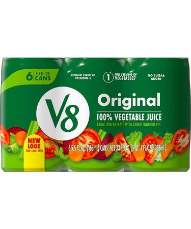 V8 Original 100% Vegetable Juice 5.5 FL OZ Can (8 Packs of 6 Cans) - Tomato-based Vegetable Blend - Buy Online on GoSupps.com