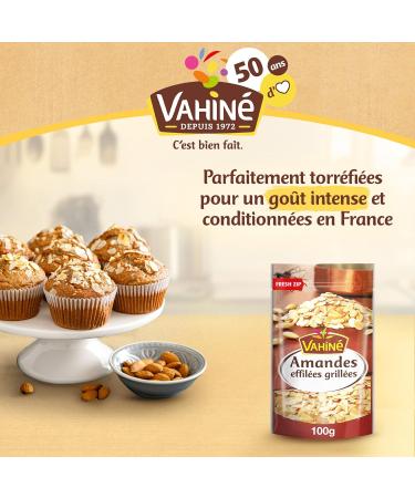 VAHINE - Toasted Sliced Almonds 100g - Buy Online on GoSupps.com