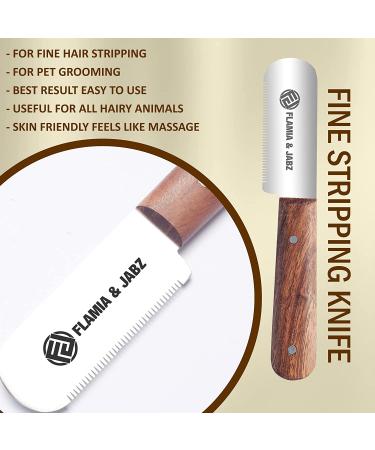 FLAMIA & JABZ Professional Stripping Knife  3 inch Stainless Steel Blade with Wooden Handle - Right Handed Tool 3 Piece Pack Natural wood - Buy Online on GoSupps.com