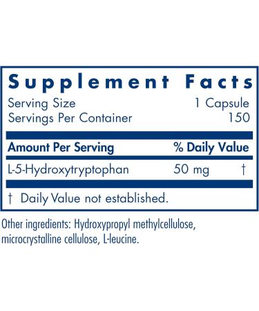 Allergy Research Group 5-HTP 50mg - Serotonin Support Supplement for Sleep Pure Vegetarian Capsules 150 Count International Shipping Available - Buy Online on GoSupps.com