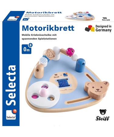 Schmidt Spiele 64309 Wooden Toddler Toy - Motor Skills Board (16 cm) | Steiff by Selecta - International Shipping Available - Buy Online on GoSupps.com