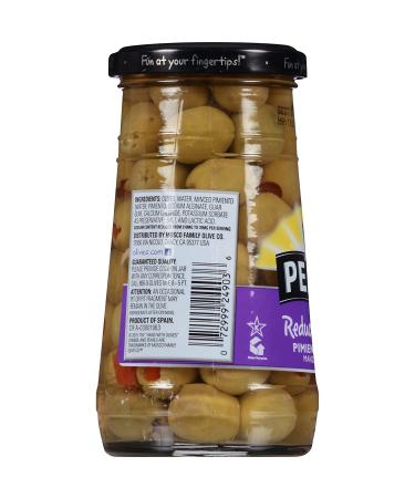 Pearls 5.75 oz. Reduced Salt Pimiento Stuffed Manzanilla Olives - Buy Online on GoSupps.com