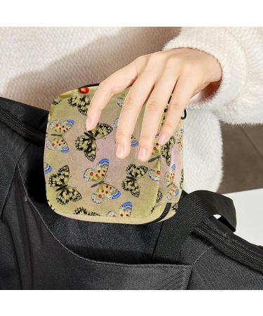 Butterfly Pattern Napkin Storage Bag | Portable Period Bag for Women & Teens - Perfect for Menstrual Cups & Breastfeeding Pillows - Buy Online on GoSupps.com