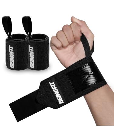 Being fit wrist bandages gym for fitness & gym-adjustable sizes and colors fitness accessories Wrist Wrap 45 cm (18 inch) black