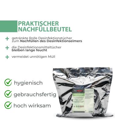 PICO Protect Disinfection Towels - 120 Alcohol-Free Sheets for Effective Cleaning | Refill Bag for Areas & Objects - Buy Online on GoSupps.com