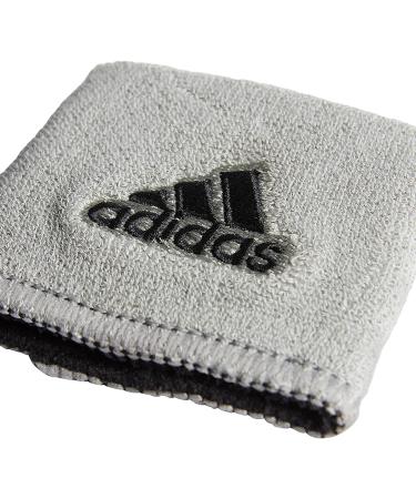 adidas Interval Reversible Wristband Black/White/Aluminum - One Size, Pack of 2 - Buy Online on GoSupps.com
