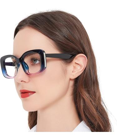 OCCI CHIARI Women's Fashion Reading Glasses Blue Light Blocking Reader +1.0-3.5 5087-Purple 2.5x - Buy Online on GoSupps.com