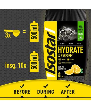 Isostar Hydrate & Perform Iso Drink - Orange Lemon Cranberry & Grapefruit Electrolyte Powder (4x400g) - International Shipping Available - Buy Online on GoSupps.com
