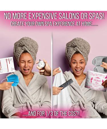 Jelly Pedicure Foot Soak for Dry Cracked Feet - Moisturizing Spa Pedi Soak with Damascus Rose - Foot Bath Salts for Relaxation - Foot Gel for Sore Feet - Buy Online on GoSupps.com