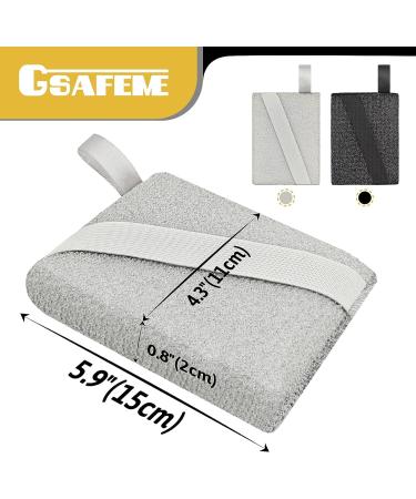 GSAFEME Exfoliating Bath Sponge - Bamboo Charcoal Body Scrubbers for Daily Skincare - Buy Online on GoSupps.com