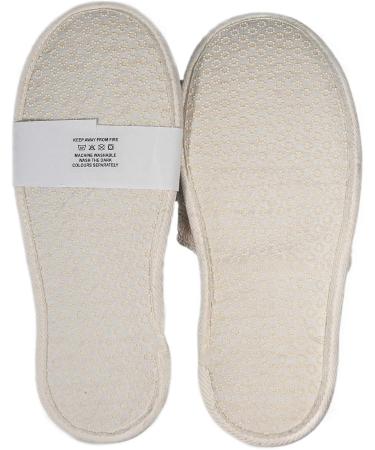 Buy Eco Bath London Natural Terry Cloth Slippers XL (10-11) Cream - Comfortable Eco-Friendly Footwear for Your Home - Buy Online on GoSupps.com