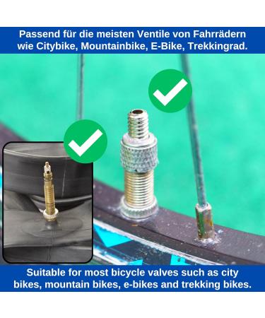 8 Pack Black Plastic Valve Caps for Bicycle Tires - Compatible with Dunlop & Presta Valves | Durable Tire Valve Covers - Buy Online on GoSupps.com