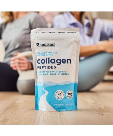 NativePath Collagen Peptides Protein - Hydrolyzed Type 1 & 3 Collagen Powder for Skin Hair Nails - 15.9 oz (45 Servings) 15.9 Ounce (Pack of 1) - Buy Online on GoSupps.com