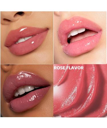 Hydrating Lip Sleeping Mask | Moisturizing Lip Balm with Brush | Fruit-Flavored Lip Care for Dry Lips #002 Rose - Buy Online on GoSupps.com