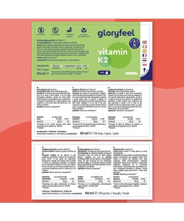 Vitamin K2 MK-7 200 g - 2550 Drops (75ml) - Highest All-Trans Content 99 7+% (VitaMK7 by Gnosis) Naturally Fermented - Laboratory Tested Without additives Produced in Germany - Buy Online on GoSupps.com